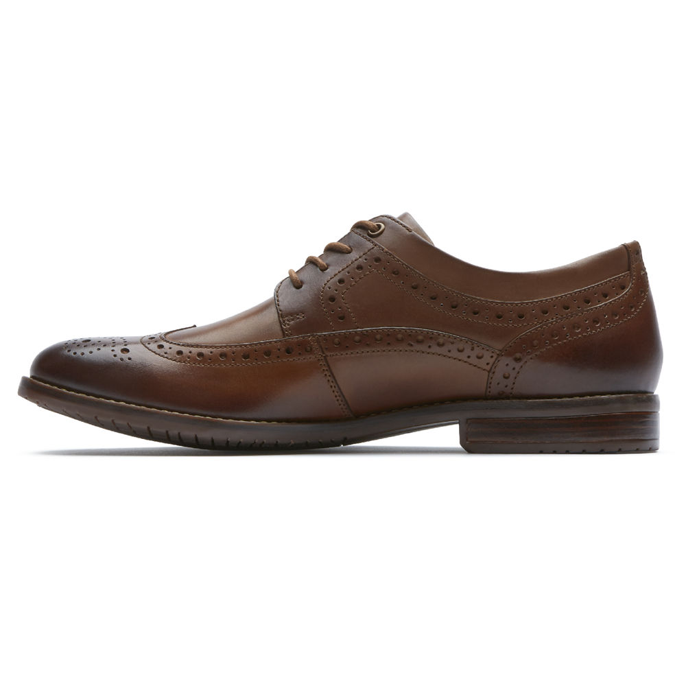 Oxfords Rockport Homem Marrom - Style Purpose 3 Wingtip - 71023TZJS